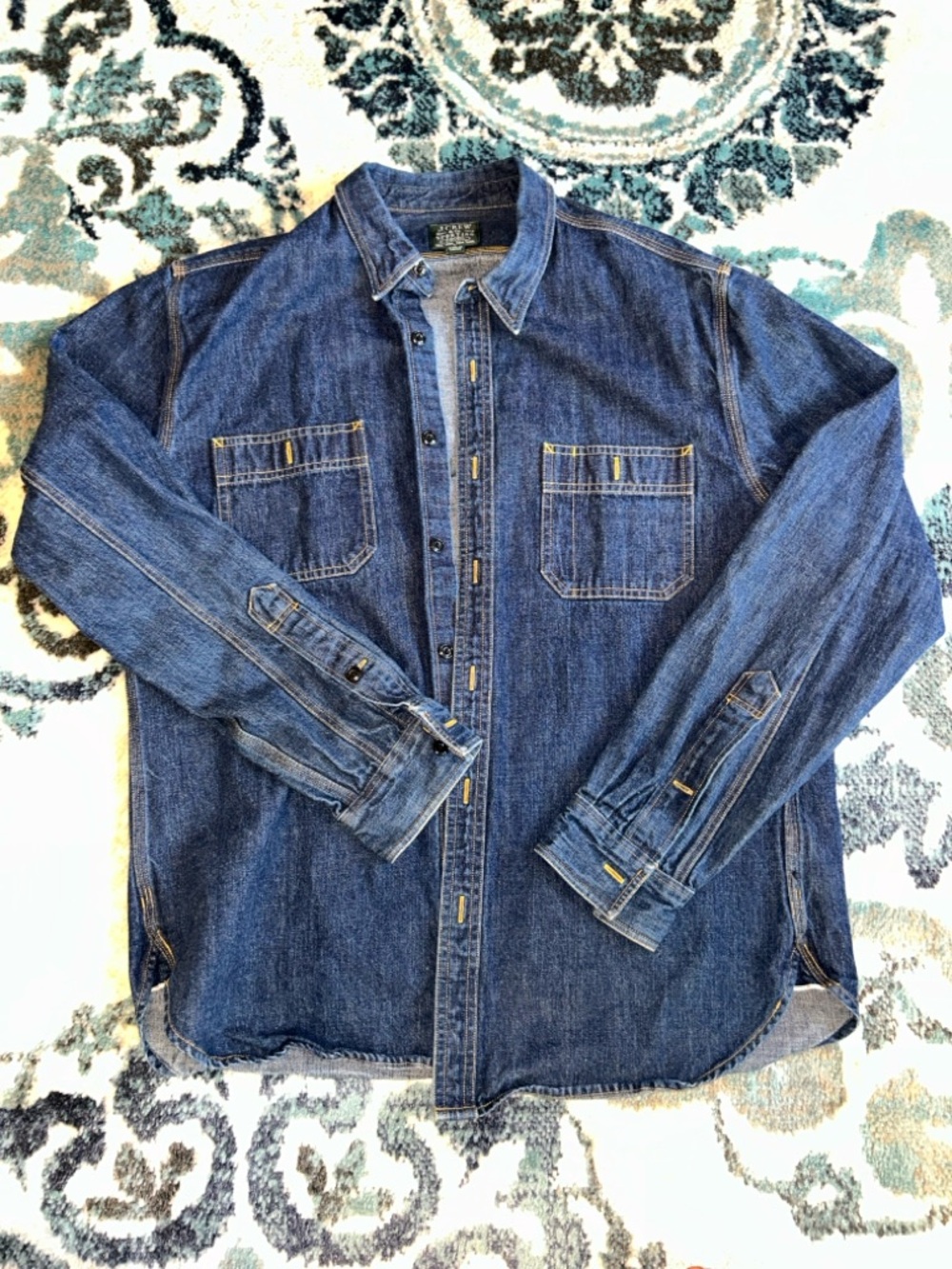 J. Crew Indigo Denim Shirt Jacket